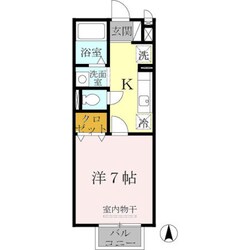 河内山本駅 徒歩12分 2階の物件間取画像